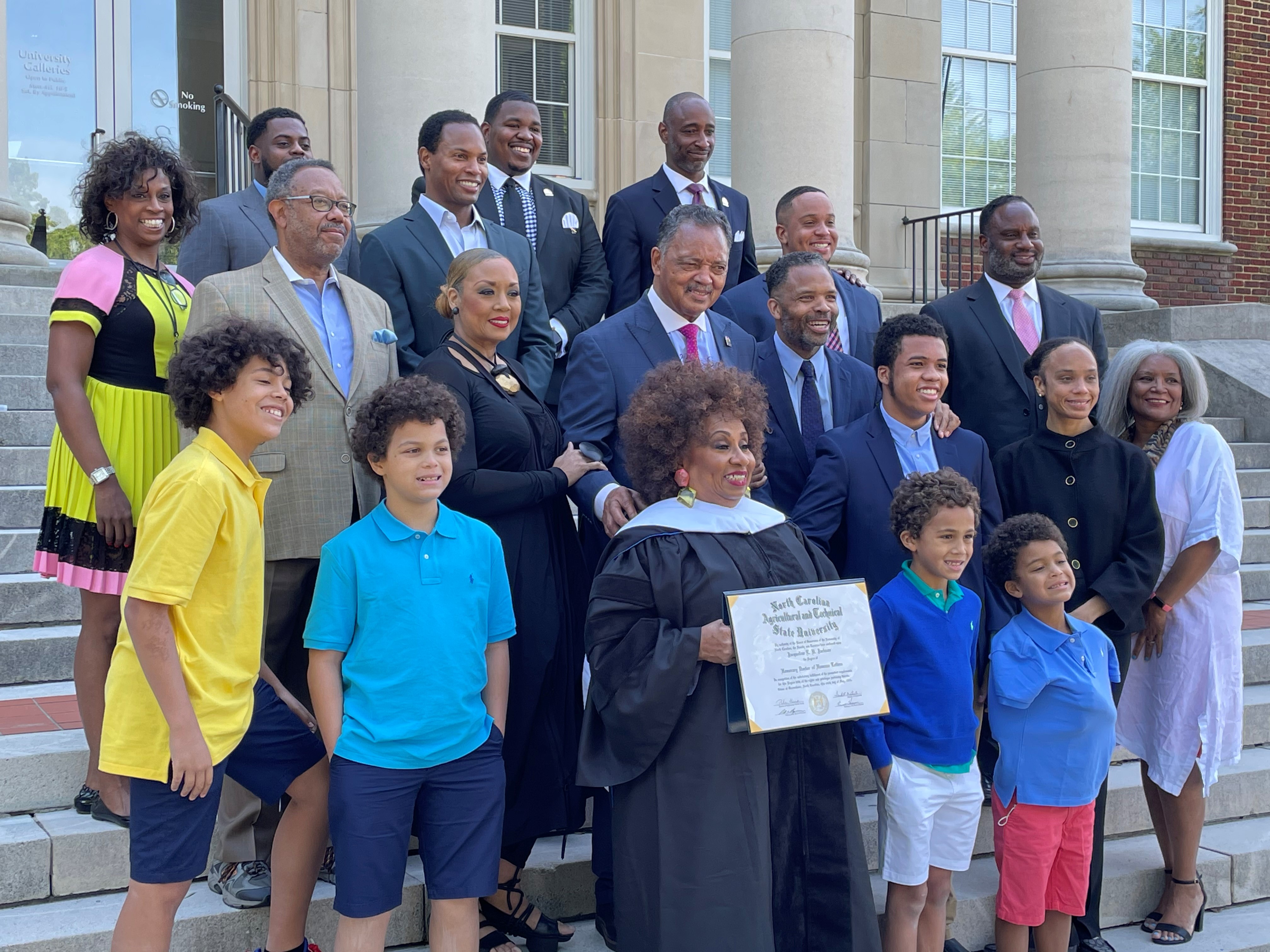 The Rev. Jesse Jackson and his family