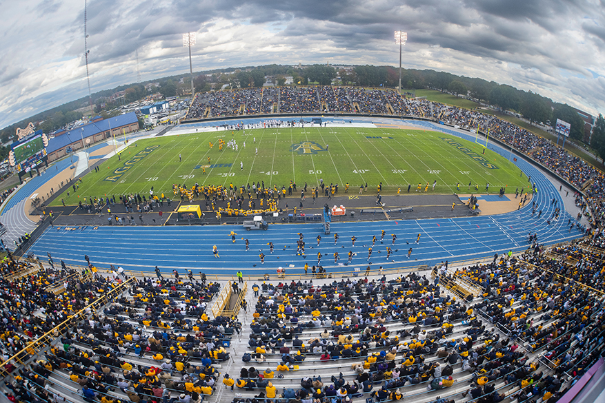 A&T Stadium overhead football game