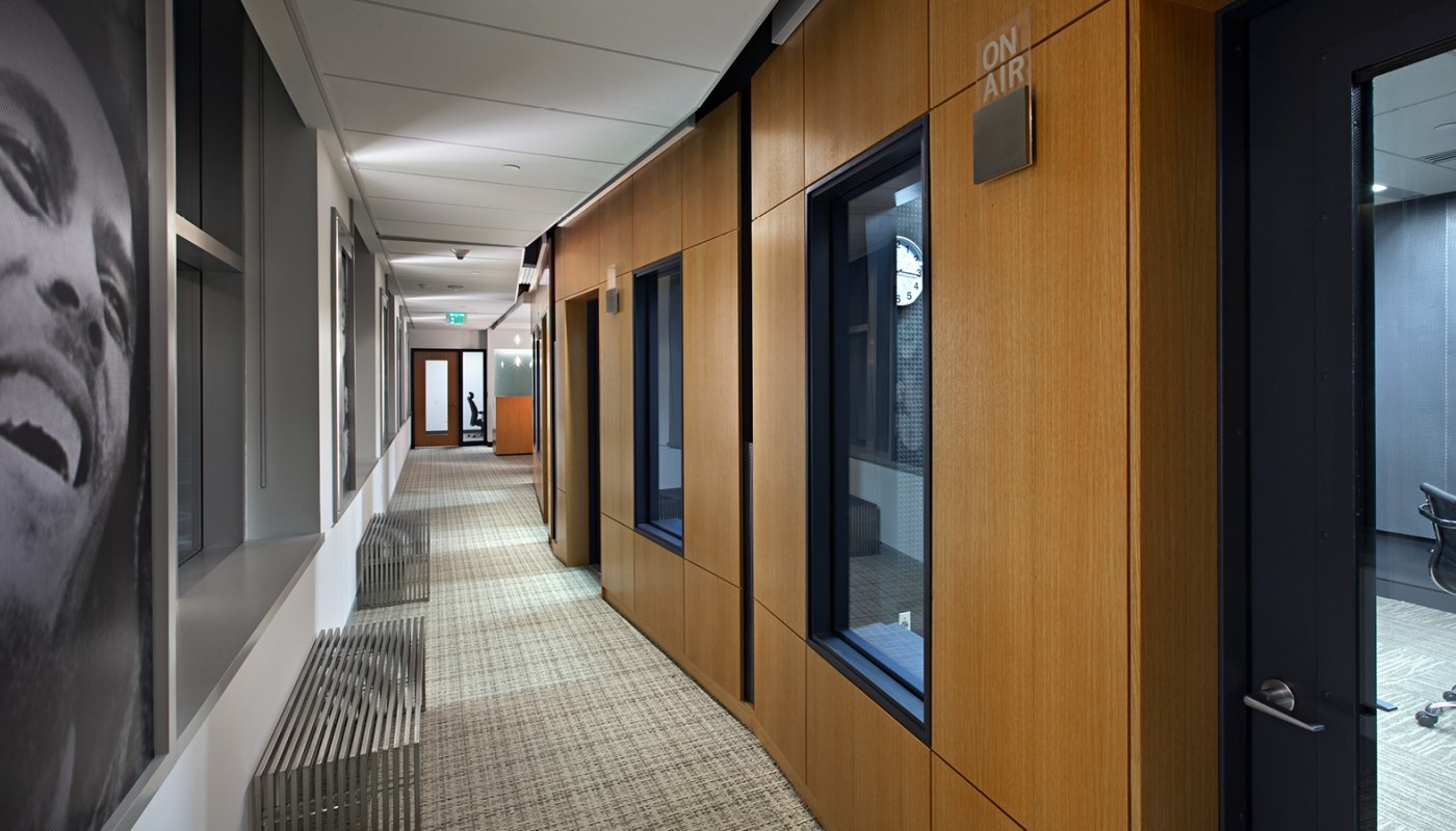 Interior hallway of WNAA-901.FM